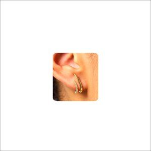 14K Gold Plated Stud Earrings Dainty Minimalist Hypoallergenic Women's Jewelry